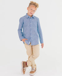 Baby Boy Khaki Stretch Chino Pants, view 9