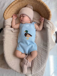 Little Mallard knit romper, view 4