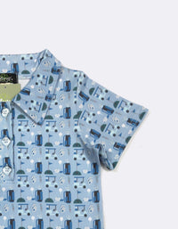 Golf Blues Boy Collar Shirt
