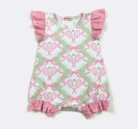 Tennis Ruffle Baby Romper lifestyle baby boutique