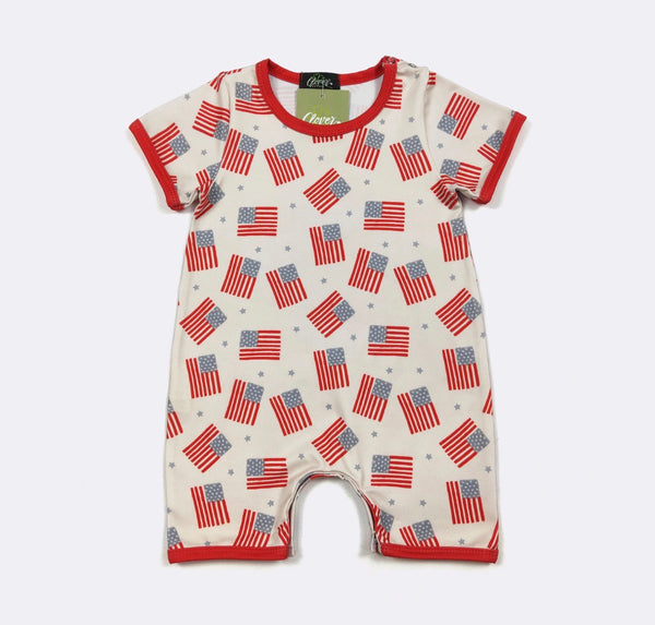 Freedom Flag Boy Romper